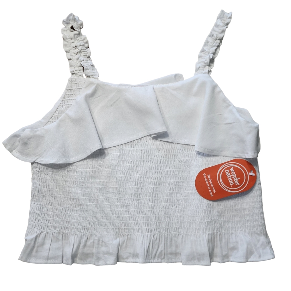 Girls Wonder Nation Smocked Top Sz XXL 18 NWT